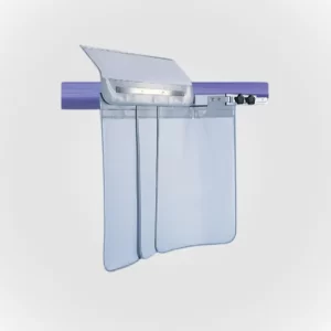 3 Section Double Pivot Under Table Shield